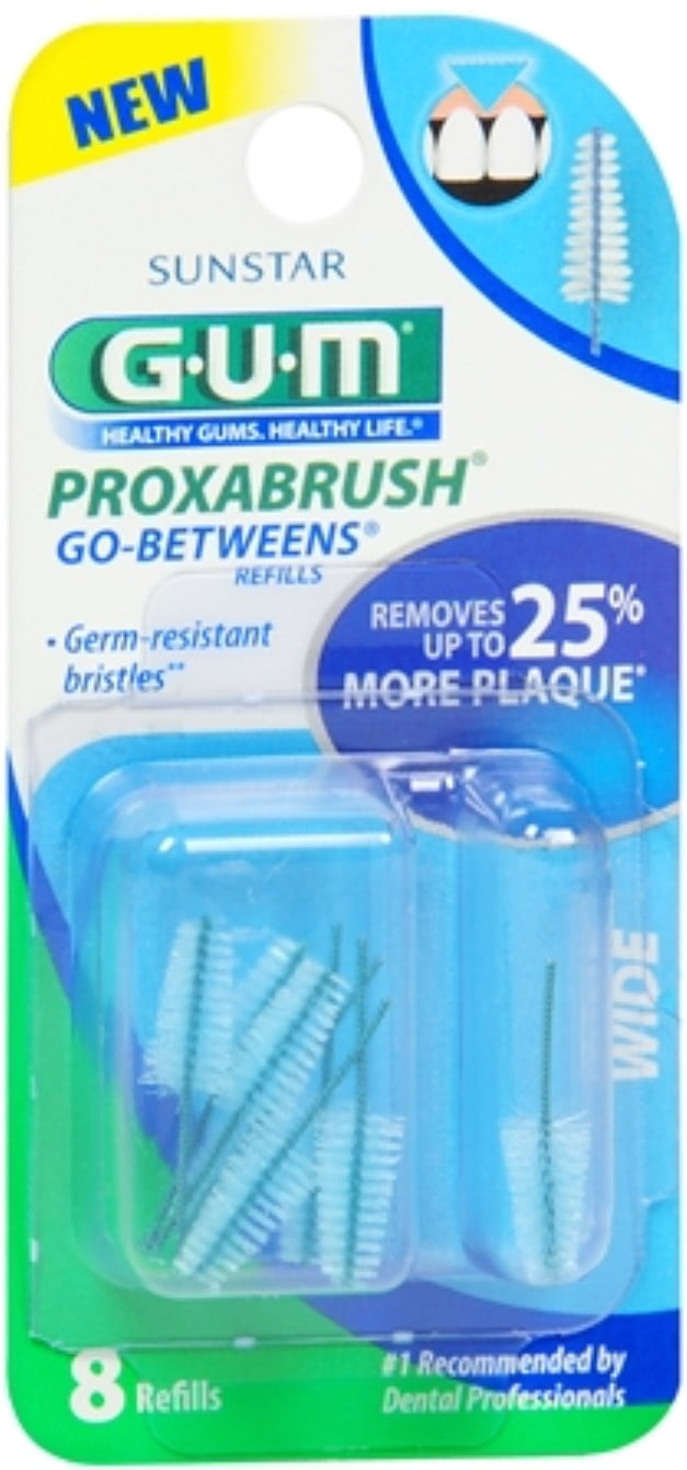 GUM Proxabrush Reusable GoBetween Cleaners, Moderate, 8 count