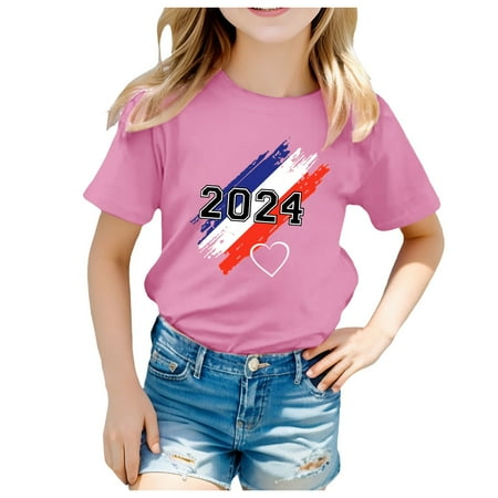 Kids Tee Shirt Toddler Pullover Children Tops Clothes Toddler Boys Girls Prints Short Sleeve Prints T Shirt Tops Clothes Summer T-Shirts Kids Clothes 10-11 Years
Kids Tee Shirt Toddler Pullover Children Tops Clothes Toddler Boys Girls Prints Short Sleeve Prints T Shirt Tops Clothes Summer T-Shirts Kids Clothes 10-11 Years