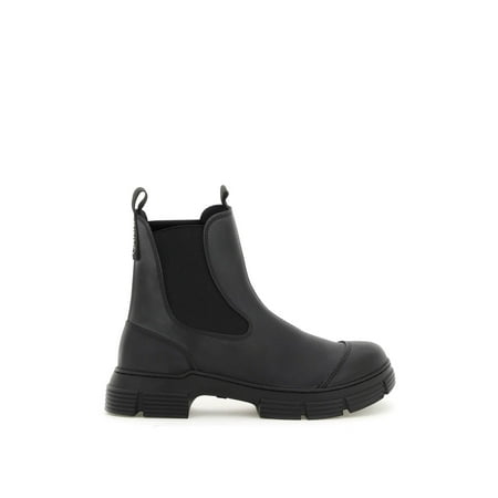 Ganni Recycled Rubber Chelsea Ankle Boots Women