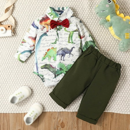 Hunpta Newborn Infant Girls Boys Long Sleeve Bow Romper Bodysuits Cartoon Dinosaur Prints Pants Outfits
Hunpta Newborn Infant Girls Boys Long Sleeve Bow Romper Bodysuits Cartoon Dinosaur Prints Pants Outfits