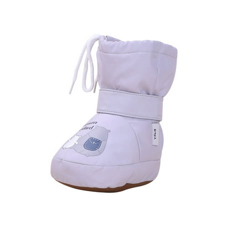 Tenmix Girls Boys Winter Bootie Magic Tape Crib Shoes Plush Lining Ankle Boot Prewalker Soft Shoe Cold Weather Non-slip Lightweight Booties Gray
Tenmix Girls Boys Winter Bootie Magic Tape Crib Shoes Plush Lining Ankle Boot Prewalker Soft Shoe Cold Weather Non-slip Lightweight Booties Gray