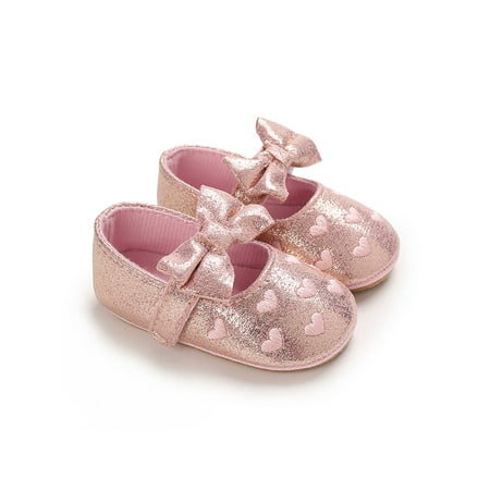 Ritualay Infant Mary Jane Prewalker Flats Soft Sole Crib Shoes Non-Slip Cute Princess Dress Shoe Wedding Party First Walkers Pink 12-18 months
Ritualay Infant Mary Jane Prewalker Flats Soft Sole Crib Shoes Non-Slip Cute Princess Dress Shoe Wedding Party First Walkers Pink 12-18 months