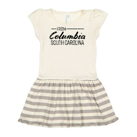 Inktastic From Columbia South Carolina in Black Distressed Text Gift Toddler Girl Dress
Inktastic From Columbia South Carolina in Black Distressed Text Gift Toddler Girl Dress
