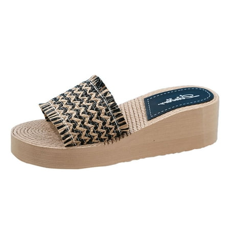 QYZEU Stretch Boots for Women Natural Reflections Slippers for Women Fashion Spring And Summer Women Slippers Thick Bottom Wedge Heel Platform Lightweight Comfortable Casual Style
QYZEU Stretch Boots for Women Natural Reflections Slippers for Women Fashion Spring And Summer Women Slippers Thick Bottom Wedge Heel Platform Lightweight Comfortable Casual Style