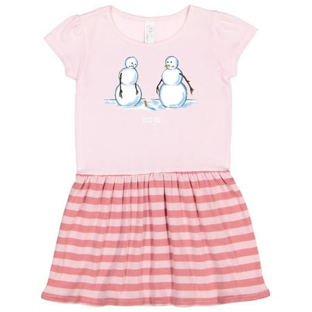 Inktastic Bless You Sneezing Snowman Gift Toddler Girl Dress