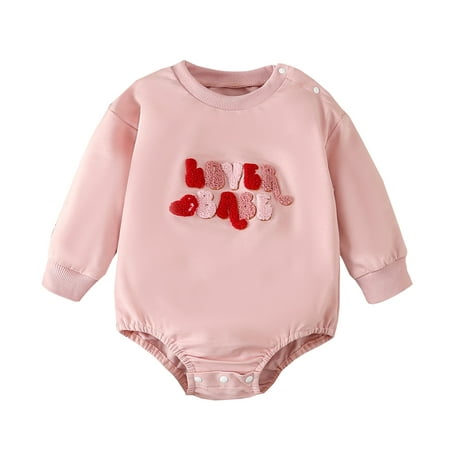 Little Sleepies Infant Girls Valentine s Day Long Sleeve Letter Embroider Pullover Romper Newborn Sweatshirt Bodysuits Baby Must Haves 0-6 Months(Color:Red Size:0-3 Months)
Little Sleepies Infant Girls Valentine s Day Long Sleeve Letter Embroider Pullover Romper Newborn Sweatshirt Bodysuits Baby Must Haves 0-6 Months(Color:Red Size:0-3 Months)