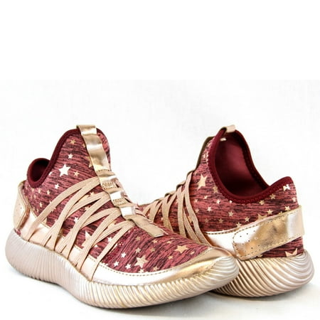 Women Light Weight Cross Training Sneakers Star Glitter Theme Shiny Soft Microfiber Upper Rose Gold
Women Light Weight Cross Training Sneakers Star Glitter Theme Shiny Soft Microfiber Upper Rose Gold