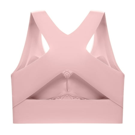 eczipvz Women S Lingerie Underwear Breathable Sports Wearing Women Vest Pad Top Bra Chest Pink M