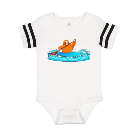 Inktastic Kayaking Sloth Kayak Gift Baby Boy or Baby Girl Bodysuit
