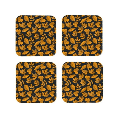 Lukts fall leaf Print Leather Drinks Coasters Set of 4 Suitable or Drinks Furniture Protection and Easy Clean up-Square
Lukts fall leaf Print Leather Drinks Coasters Set of 4 Suitable or Drinks Furniture Protection and Easy Clean up-Square