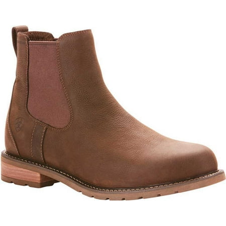 Men s Ariat Wexford H2O Ankle Boot Java Full Grain Leather 10 D