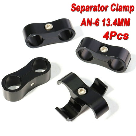 4x/Set AN-6 AN6 13.4MM Braided Hose Separator Clamp Fitting Adapter Bracket Black
4x/Set AN-6 AN6 13.4MM Braided Hose Separator Clamp Fitting Adapter Bracket Black