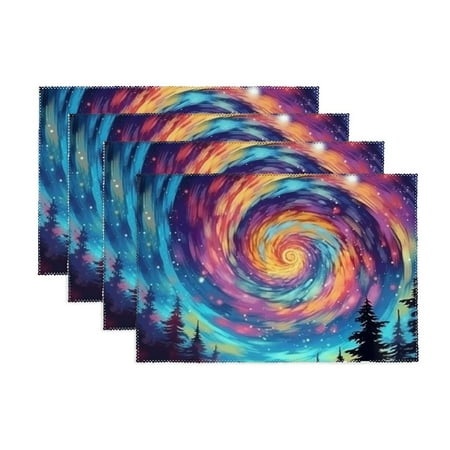 Wuche Galaxy Canvas Placemats for Kitchen Dining Table Set of 4 Party Decoration 11.8*17.7in
Wuche Galaxy Canvas Placemats for Kitchen Dining Table Set of 4 Party Decoration 11.8*17.7in