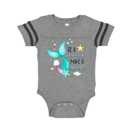 Inktastic Be a Mermaid Make a Splash Blue Mermaid Tail Gift Baby Boy or Baby Girl Bodysuit
Inktastic Be a Mermaid Make a Splash Blue Mermaid Tail Gift Baby Boy or Baby Girl Bodysuit