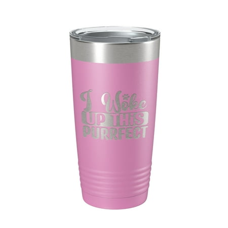 I Woke Up This Purrfect Tumbler Travel Mug Funny Cat Lover Gift Insulated Laser Engraved Coffee Cup 20 oz Light Purple
I Woke Up This Purrfect Tumbler Travel Mug Funny Cat Lover Gift Insulated Laser Engraved Coffee Cup 20 oz Light Purple