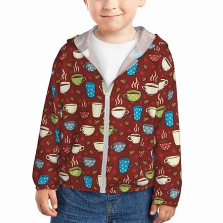 Gaeub Coffee Cups Print Athletic Sun Protection Hoodie for Kids Long Sleeve Outdoor UV Shirt Running Fishing Top for Boys Girls-18 Months
Gaeub Coffee Cups Print Athletic Sun Protection Hoodie for Kids Long Sleeve Outdoor UV Shirt Running Fishing Top for Boys Girls-18 Months
