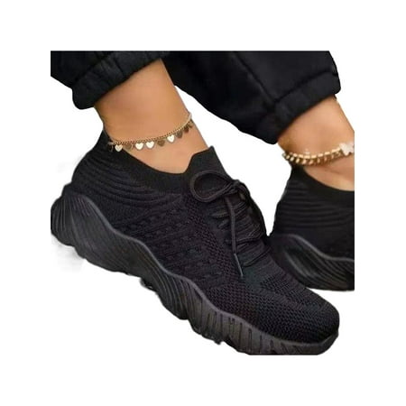 Ymiytan Ladies Sneakers Fitness Workout Running Shoe Sport Athletic Shoes Outdoor Walking Lightweight Breathable Trainers Black 8.5
Ymiytan Ladies Sneakers Fitness Workout Running Shoe Sport Athletic Shoes Outdoor Walking Lightweight Breathable Trainers Black 8.5