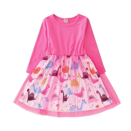 Little Girl Dress Toddler Kids Baby Girls Long Sleeve Cartoon Leopard Print Dinosaur Tulle Princess Casual Dresses1
Little Girl Dress Toddler Kids Baby Girls Long Sleeve Cartoon Leopard Print Dinosaur Tulle Princess Casual Dresses1