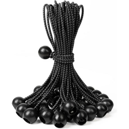 30-Pack Heavy Duty Ball Bungee Cords 12-Inch Elastic Cord Black/White Secure & Organize Outdoor Tarps
30-Pack Heavy Duty Ball Bungee Cords 12-Inch Elastic Cord Black/White Secure & Organize Outdoor Tarps