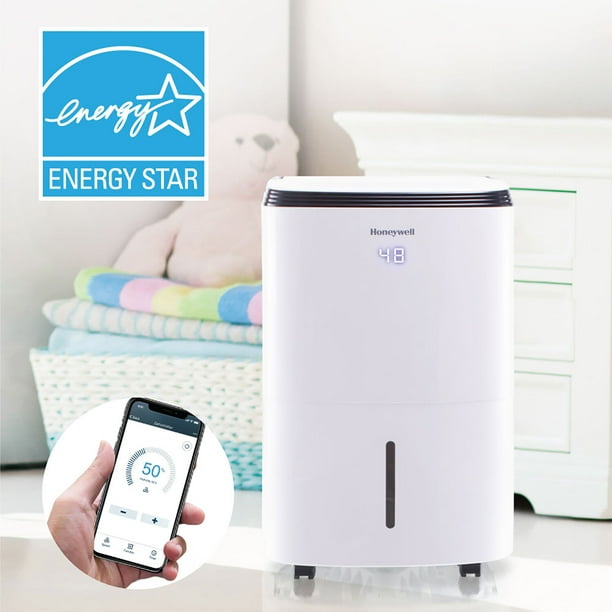 Honeywell Smart Wi-Fi Energy Star Dehumidifier for Medium Basement & Room Up to 3000 Sq. Ft.