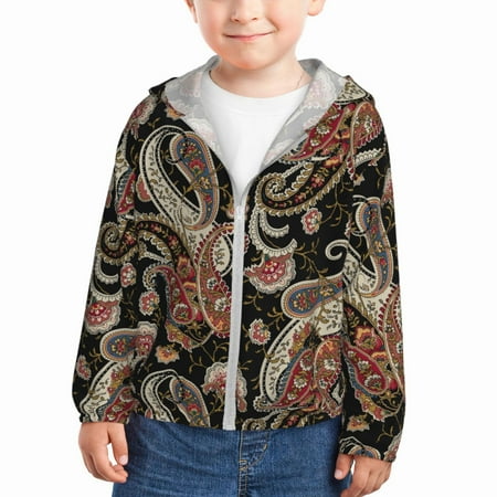 Gaeub Paisley6 Print Athletic Sun Protection Hoodie for Kids Long Sleeve Outdoor UV Shirt Running Fishing Top for Boys Girls-4 Years
Gaeub Paisley6 Print Athletic Sun Protection Hoodie for Kids Long Sleeve Outdoor UV Shirt Running Fishing Top for Boys Girls-4 Years