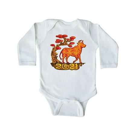 Inktastic 2021 Year of the Ox New Years Gift Baby Boy or Baby Girl Long Sleeve Bodysuit
Inktastic 2021 Year of the Ox New Years Gift Baby Boy or Baby Girl Long Sleeve Bodysuit