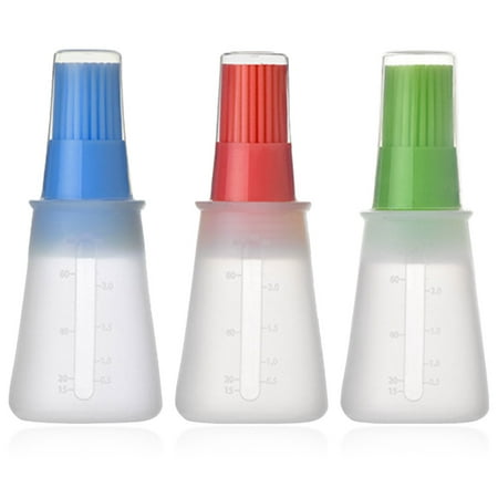 3pcs Silicone Basting Brush Bottles Heat Resistant Oil Brush Dispensers Kitchen Oil Bottles 
3pcs Silicone Basting Brush Bottles Heat Resistant Oil Brush Dispensers Kitchen Oil Bottles