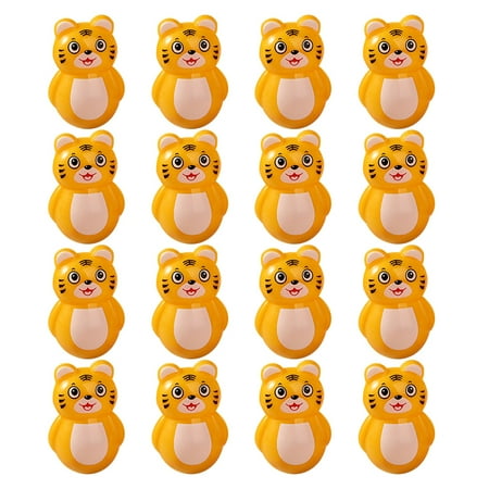 20pcs Tiger Tumbler Toy Creative Wobbling Toy Desktop Decoration Children Toy