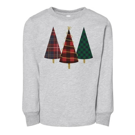 TeesAndTankYou Plaid Print Christmas Trees Toddler Kids Long Sleeve T-Shirt 3T Heather Grey
TeesAndTankYou Plaid Print Christmas Trees Toddler Kids Long Sleeve T-Shirt 3T Heather Grey