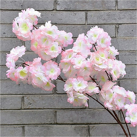 120Cm Artificial Branch Cherry Blossom Fake Silk Flower Tree Party Home Decor