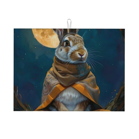 Jgfou Moon Night Sky Cute Rabbit Print Dish Drying Mat Large Dish Drying Mats for Kitchen Counter Easy Clean Dish Mat Kitchen Drying Mat 18 x24
Jgfou Moon Night Sky Cute Rabbit Print Dish Drying Mat Large Dish Drying Mats for Kitchen Counter Easy Clean Dish Mat Kitchen Drying Mat 18 x24