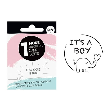 NIO It S A Boy Elephant Design and Voucher Code for Personalized Design
