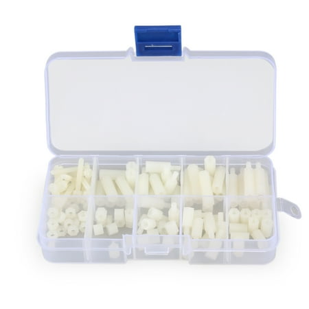 120Pcs Nylon Hex Spacers Screw Nut Stand-off Plastic Accessories Assortment (White)
120Pcs Nylon Hex Spacers Screw Nut Stand-off Plastic Accessories Assortment (White)
