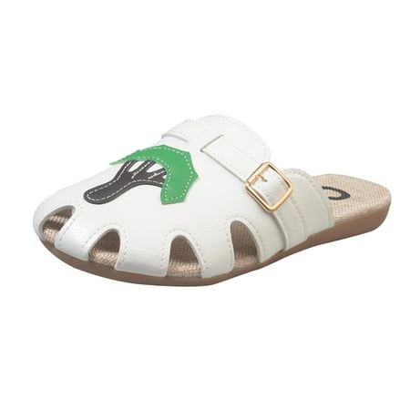 Wesracia Women s Flat-bottomed Baotou Round Head Hollow Belt Buckle Casual Half Slippers
Wesracia Women s Flat-bottomed Baotou Round Head Hollow Belt Buckle Casual Half Slippers