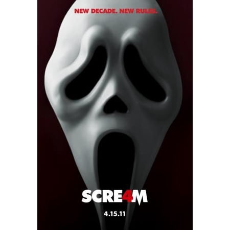 Scream 4 Movie poster Metal Sign 8inx 12in