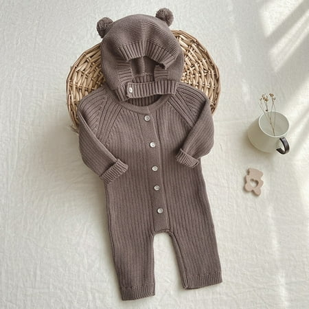 DancePeanut Newborn Infant Baby Girls Boys Romper Rib Knitted Color Sweater Jumpsuit Autumn Spring Warm Toddler Button Jumpsuits Clothes
DancePeanut Newborn Infant Baby Girls Boys Romper Rib Knitted Color Sweater Jumpsuit Autumn Spring Warm Toddler Button Jumpsuits Clothes
