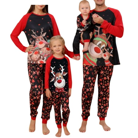 wybzd Holiday Christmas Pajamas Set Family Matching Elk Printed Sleepwear Outfit for Couples Children Baby
wybzd Holiday Christmas Pajamas Set Family Matching Elk Printed Sleepwear Outfit for Couples Children Baby