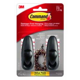 3M 3M FC12-ORB-2ES Oil Rubbed Bronze Metal Hooks 2 Pack