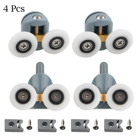 Mduoduo 4 Pcs Shower Door Rollers Gray Top Replacement Shower Screen Door Rollers Zinc Alloy Runners Wheels Twin
Mduoduo 4 Pcs Shower Door Rollers Gray Top Replacement Shower Screen Door Rollers Zinc Alloy Runners Wheels Twin