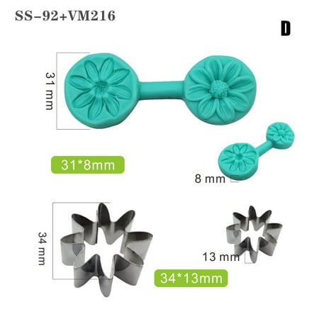 Hhdxre Petal Mold Leaf Mold Leaf Silicone Mold Flower Stainless Steel Cutting Mold Chocolate Plum Mold(D)
Hhdxre Petal Mold Leaf Mold Leaf Silicone Mold Flower Stainless Steel Cutting Mold Chocolate Plum Mold(D)