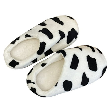 BESTONZON 1 Pair of Cow Pattern Slippers Warm Slipper Students Slippers (Black White)
BESTONZON 1 Pair of Cow Pattern Slippers Warm Slipper Students Slippers (Black White)