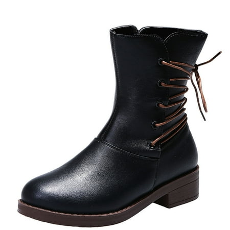Lanhui Women s Winter Round Head Back Strap Side Zipper Mid Tube Low Heel Boots Shoes
Lanhui Women s Winter Round Head Back Strap Side Zipper Mid Tube Low Heel Boots Shoes