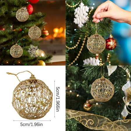 Pgeraug Decorative ball Christmas Decorations Christmas Tree Pendants Gold Christmas Balls With Scales Hangs Gold
Pgeraug Decorative ball Christmas Decorations Christmas Tree Pendants Gold Christmas Balls With Scales Hangs Gold