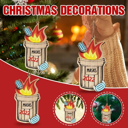 TUOBARR Christmas Drcoration 2022 Dumpster Fire Christmas Ornament Christmas Tree Wooden Pendants
TUOBARR Christmas Drcoration 2022 Dumpster Fire Christmas Ornament Christmas Tree Wooden Pendants