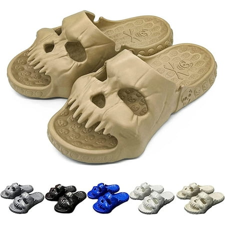 Skull Slippers for Women Men Summer Lightweight Skull Head Design Single Band Slides Indoor Outdoor Pool Beach Sandals
Skull Slippers for Women Men Summer Lightweight Skull Head Design Single Band Slides Indoor Outdoor Pool Beach Sandals