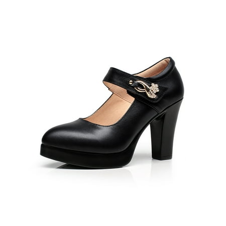 SIMANLAN Ladies Dress Pump Shoes Pointed Toe Pumps Chunky High Heels Women Anti-Slip Mary Jane Womens One-strap Work Shoe Black 8CM 8
SIMANLAN Ladies Dress Pump Shoes Pointed Toe Pumps Chunky High Heels Women Anti-Slip Mary Jane Womens One-strap Work Shoe Black 8CM 8