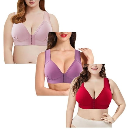 uikmnh Bras for Women Women s Solid Bra Wire Free Underwear One-Piece Bra Everyday Underwear Small Sports Bra Pink 1PCS & Red 1PCS & Purple 1PCS
uikmnh Bras for Women Women s Solid Bra Wire Free Underwear One-Piece Bra Everyday Underwear Small Sports Bra Pink 1PCS & Red 1PCS & Purple 1PCS