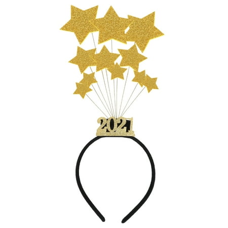 1 Pc 2021 New Year Party Sequin Star Hair Creative Party Headdress