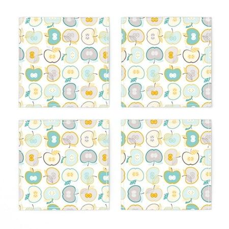 Linen Cotton Canvas Cocktail Napkins (Set of 4) - Apples Green Fruit Food Geometric Print Cloth Cocktail Napkins by Spoonflower
Linen Cotton Canvas Cocktail Napkins (Set of 4) - Apples Green Fruit Food Geometric Print Cloth Cocktail Napkins by Spoonflower