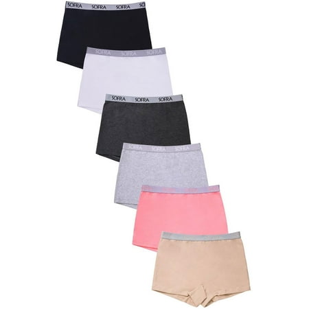 Sofra Women s Panties Cotton Hipster Boyshort Underwear 6 Pc Set 3 Size: Medium
Sofra Women s Panties Cotton Hipster Boyshort Underwear 6 Pc Set 3 Size: Medium